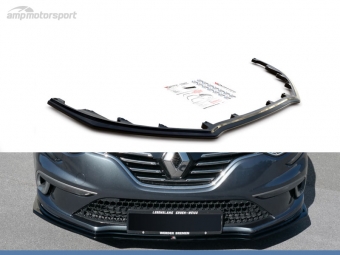 SPOILER LIP DIANTEIRO DESCONTINUADO RENAULT MEGANE MK4 PRETO FOSCO