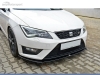 SPOILER LIP DIANTEIRO DESCONTINUADO SEAT LEON 5F PRETO FOSCO