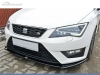 SPOILER LIP DIANTEIRO DESCONTINUADO SEAT LEON 5F PRETO FOSCO