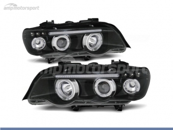 FAROS DELANTEROS OJOS DE ANGEL PARA BMW X5 E53