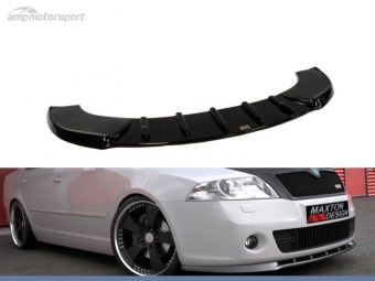 SPOILER DELANTERO SKODA OCTAVIA MK2 RS NEGRO BRILLO