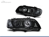 FAROIS DIANTEIROS XENON ANGEL EYE CCFL PARA BMW X5 E53