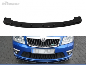 SPOILER DELANTERO SKODA OCTAVIA MK2 RS NEGRO MATE