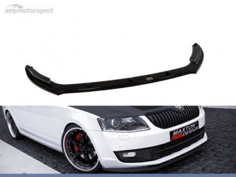 SPOILER LIP DIANTEIRO DESCONTINUADO SKODA OCTAVIA MK3 PRETO FOSCO