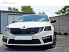 SPOILER LIP DIANTEIRO DESCONTINUADO SKODA OCTAVIA MK3 RS PRETO FOSCO