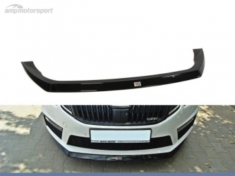 SPOILER DELANTERO SKODA OCTAVIA MK3 RS NEGRO MATE