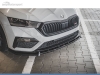 SPOILER LIP DIANTEIRO DESCONTINUADO SKODA OCTAVIA MK4 RS PRETO FOSCO