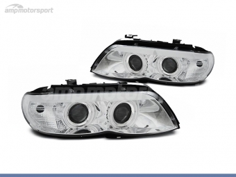 FAROIS DIANTEIROS ANGEL EYE CCFL PARA BMW X5 E53