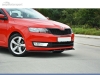 SPOILER LIP DIANTEIRO DESCONTINUADO SKODA RAPID PRETO FOSCO