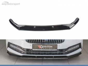 SPOILER DELANTERO DESCATALOGADO SKODA SUPERB MK3 NEGRO BRILLO