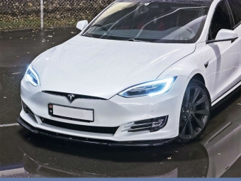 SPOILER DELANTERO TESLA MODEL S LOOK CARBONO