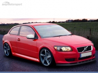 SPOILER DELANTERO DESCATALOGADO VOLVO C30 NEGRO BRILLO