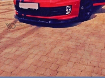 SPOILER LIP DIANTEIRO DESCONTINUADO VW GOLF MK6 GTI PRETO BRILHANTE