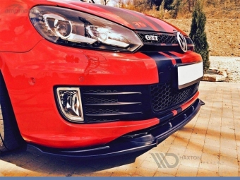 SPOILER LIP DIANTEIRO DESCONTINUADO VW GOLF MK6 GTI PRETO FOSCO