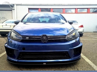 SPOILER LIP DIANTEIRO DESCONTINUADO VW GOLF MK6 PRETO FOSCO