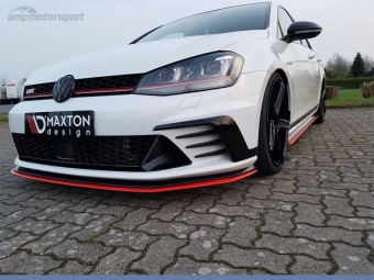 SPOILER LIP DIANTEIRO DESCONTINUADO VW GOLF MK7 GTI CLUBSPORT PRETO FOSCO
