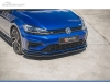 SPOILER LIP DIANTEIRO DESCONTINUADO VW GOLF MK7 R FACELIFT PRETO FOSCO