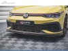 SPOILER LIP DIANTEIRO VW GOLF MK8 GTI CLUBSPORT PRETO BRILHANTE