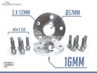 ESPAÇADORES DE 16MM PARA AUDI A4