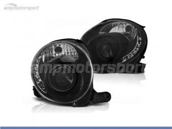 FAROIS DIANTEIROS LUZ DIURNA LED PARA FIAT 500