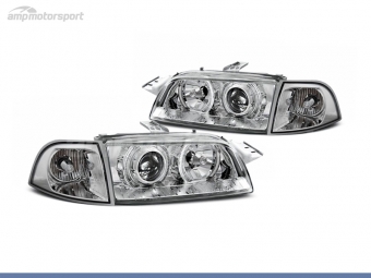 FAROS DELANTEROS OJOS DE ANGEL PARA FIAT PUNTO