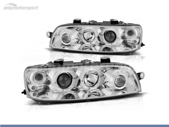 FAROS DELANTEROS OJOS DE ANGEL PARA FIAT PUNTO