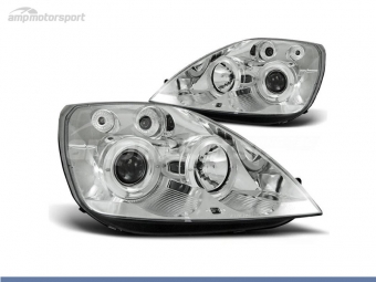 FAROS DELANTEROS OJOS DE ANGEL PARA FORD FIESTA MK5 / MK6