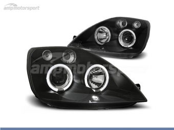 FAROIS DIANTEIROS ANGEL EYE PARA FORD FIESTA MK5 / MK6