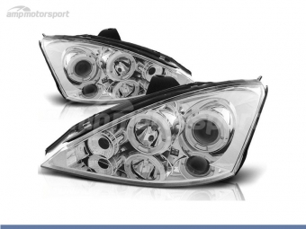 FAROS DELANTEROS OJOS DE ANGEL PARA FORD FOCUS MK1