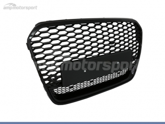 PARRILLA DELANTERA LOOK R PARA AUDI A6 4G 2011-2014 NEGRO BRILLO