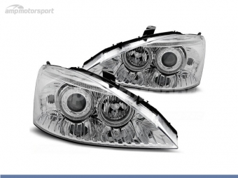 FAROS DELANTEROS OJOS DE ANGEL PARA FORD FOCUS MK1