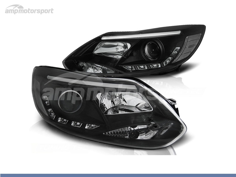 FAROS DELANTEROS OJOS DE ANGEL + LUZ DIURNA PARA FORD MONDEO MK3 - AMP  Motorsport