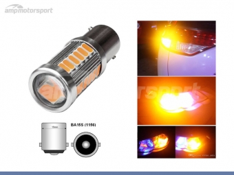 BOMBILLA LED NARANJA BA15S / P21W / 1156