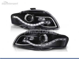 FAROS DELANTEROS LUZ DIURNA LED REAL DRL PARA AUDI A4 B7 2004-2008