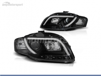 FAROIS DIANTEIROS LUZ DIURNA LED REAL DRL PARA AUDI A4 B7 2004-2008