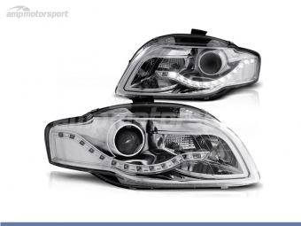 FAROS DELANTEROS LUZ DIURNA LED REAL DRL PARA AUDI A4 B7 2004-2008