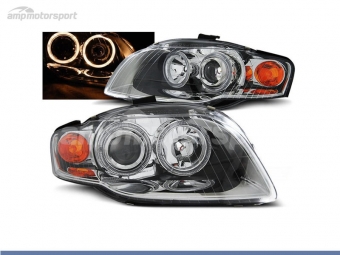 FAROS DELANTEROS OJOS DE ANGEL PARA AUDI A4 B7 2004-2008