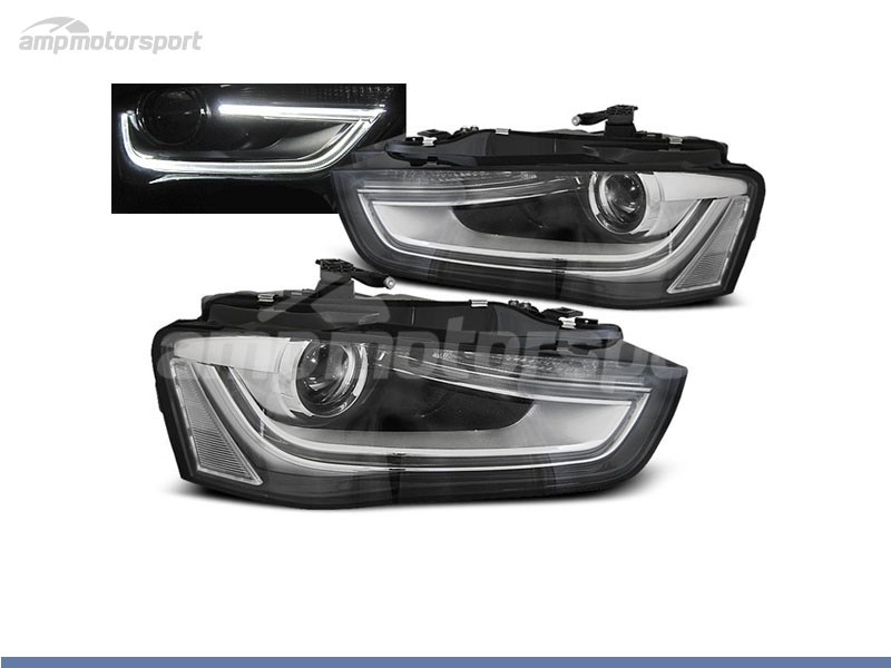 Peça - Farois Dianteiros Luz Diurna Tube Light Para Audi A4 B8 2012