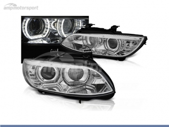 FAROS DELANTEROS OJOS DE ANGEL 3D U PARA BMW SERIE 3 E92 / E93 2006-2010