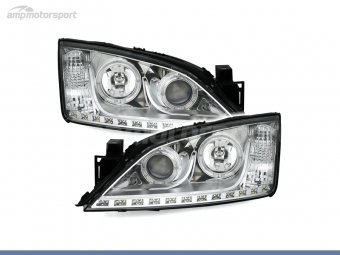 FAROIS DIANTEIROS ANGEL EYES + LUZ DIURNA PARA FORD MONDEO MK3