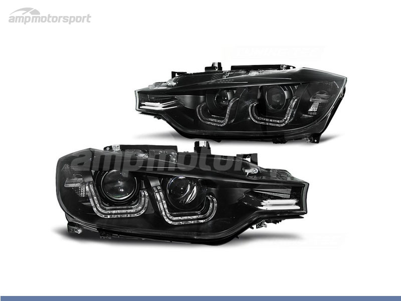 Peça - Farois Dianteiros Angel Eye Xenon 3D U Para Bmw Serie 3 F30 