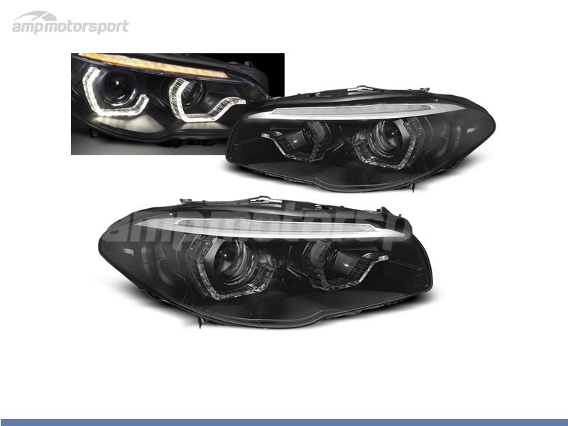 Peça - Farois Dianteiros Angel Eye Xenon 3D U Para Bmw Serie 5 F10 