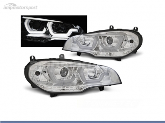 FAROS DELANTEROS OJOS DE ANGEL 3D U PARA BMW X5 E70 2007-2013