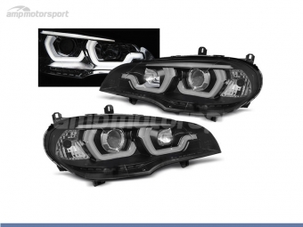 FAROS DELANTEROS OJOS DE ANGEL 3D U PARA BMW X5 E70 2007-2013