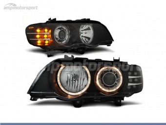 FAROS DELANTEROS OJOS DE ANGEL PARA BMW X5 E53 1999-2003