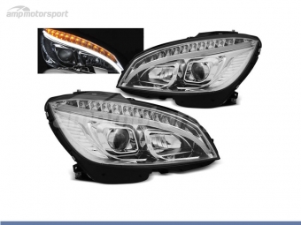 FAROS DELANTEROS LUZ DIURNA TUBE LIGHT PARA MERCEDES CLASE C W204 2007-2010