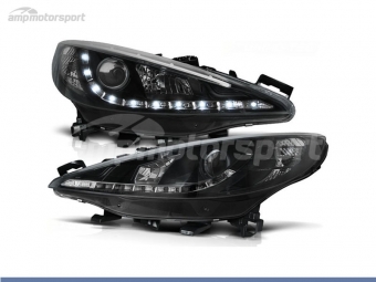 FAROS DELANTEROS LUZ DIURNA LED PARA PEUGEOT 207 2006-2012