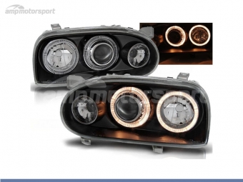 FAROS DELANTEROS OJOS DE ANGEL PARA VOLKSWAGEN GOLF 3 1991-1997