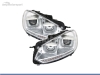 FAROIS DIANTEIROS LUZ DIURNA LED REAL DRL PARA VOLKSWAGEN GOLF 6 2008-2012