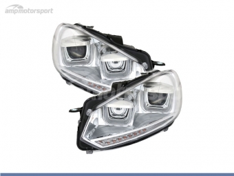 FAROS DELANTEROS LUZ DIURNA LED REAL DRL PARA VOLKSWAGEN GOLF 6 2008-2012